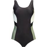 48 - Elastan/Lycra/Spandex - Sort Badetøj Lykke R Swimsuit - Black/Green/White