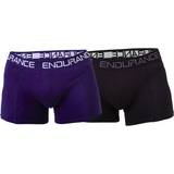 Endurance Brighton Bamboo Boxer Shorts 2-pack - Black/Blue