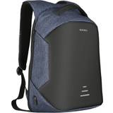 Blå - Tekstil Computertasker Baibu Waterproof Anti-Theft Backpack 16" - Blue