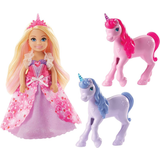 Barbie enhjørning Mattel Barbie Dreamtopia Gift Set Chelsea Princess Doll with Baby Unicorns