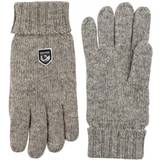12 - Dame Handsker Hestra Basic Wool Gloves - Grey