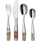 Rustfrit stål - Sølv Babyudstyr WMF Lion King Child Cutlery Set 4-piece