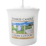 Yankee Candle Paraffin Lysestager, Lys & Dufte Yankee Candle Clean Cotton Votive Duftlys 49g