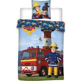 Bomuld - Disney Tekstiler Borg Design Fireman Sam Bed Set 100x140cm