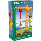 Legetøjsbil BRIO Light Up Construction Crane 33835