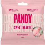 Hindbær Slik & Kager Pandy Candy Sweet Hearts 50g