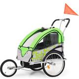 Aftagelige hjul - Håndbremser Barnevogne vidaXL 2-in-1 Bicycle Trailer & Stroller for Children