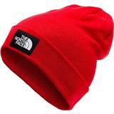 The North Face Rød Tilbehør The North Face Dock Worker Recycled Beanie - Fiery Red/TNF Black