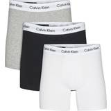 Calvin Klein Herre - Hvid Underbukser Calvin Klein Cotton Stretch Boxers 3-pack - Black/White/Grey Heather
