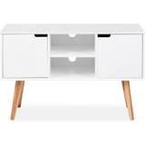 Døre - Eg Bænke AC Design Furniture Mariela Natural/White TV-bord 96x61.5cm