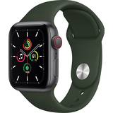 Apple Søvnaflæsning Smartwatches Apple Watch SE 2020 Cellular 40mm Aluminium Case with Sport Band
