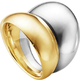 Georg Jensen Dame - Guld Ringe Georg Jensen Curve Ring - Gold/Silver