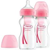 Glas - Pink Babyudstyr Dr. Brown's Options+ Anti-Colic Bottle 270ml 2-pack