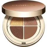Shimmers Øjenmakeup Clarins Ombre 4-Colour Eyeshadow Palette #04 Brown Sugar Gradation