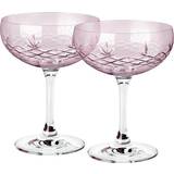 Med fod - Pink Glas Frederik Bagger Crispy Gatsby Topaz Champagneglas 30cl 2stk