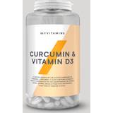 Gurkemeje Vitaminer & Mineraler Myprotein Curcumin & Vitamin D3 180 stk