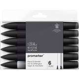 Promarker Winsor & Newton Promarker Black & Blender 6-pack