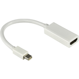 Deltaco DisplayPort mini Kabler Deltaco Mini DisplayPort - HDMI Adapter M-F 0.2m