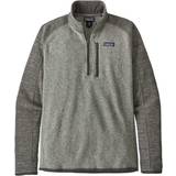 Patagonia better sweater 1 4 zip Patagonia Better Sweater 1/4-Zip Fleece Jacket - Nickel w/Forge Grey