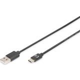 Nikkel - USB-kabel Kabler Digitus USB A-USB C 2.0 4m