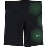 32 Badetøj Speedo Junior Hexagonal Tech Jammer - Black/Green (812411D712)