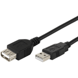 Vivanco USB A Kabler Vivanco USB A-USB A M-F 2.0 1.8m