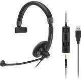 Sennheiser 3,5 mm - On-Ear Høretelefoner Sennheiser SC 45 USB MS