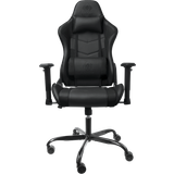 Justerbar siddehøjde - PU læder Gamer stole Deltaco GAM-096 Gaming Chair - Black