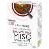 Færdigretter Clearspring Organic Instant Brown Rice Miso Soup Paste 15g 4stk