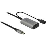 3,5 mm - Rund - USB-kabel Kabler DeLock USB C-USB A/3.5mm 3.1 Gen.1 M-F 5m