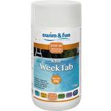 Klor svømmebassin 20 g Swim & Fun Weektab Slow Chlorine Tablets 20g 1kg