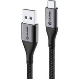 Grå - Kvadratisk Kabler Alogic USB A-USB C 2.0 0.3m