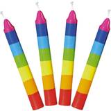 Børnefester Festdekorationer Goki Birthday Train Candles Set of Rainbow colour