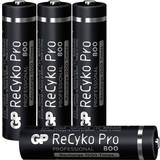 Batterier - Genopladelige standardbatterier - NiMH Batterier & Opladere GP Batteries ReCyko Pro AAA Battery 4-pack