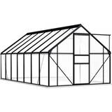 Drivhuse vidaXL Greenhouse 8.17m² Aluminium Polycarbonat