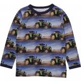 T shirt traktor Fred's World Langærmet Baby T-shirt med Traktor - Blue (1512052401)