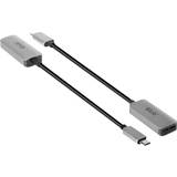 DisplayPort-kabler - Han – Hun - USB C-DisplayPort Club 3D USB-DisplayPort M-F 0.2m