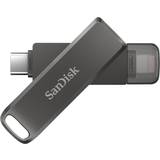 256 GB - Apple Lightning - USB 3.0/3.1 (Gen 1) USB Stik SanDisk USB-C iXpand Luxe 256GB