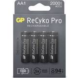 Batterier - Kamerabatterier - NiMH Batterier & Opladere GP Batteries ReCyko Pro AA Rechargeable 2000mAh 4-pack