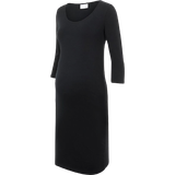 Trekvartlange ærmer Graviditets- & Ammetøj Mamalicious 3/4 Sleeved Maternity Dress Black (20010360)