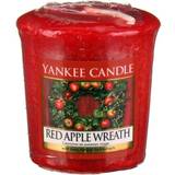 Yankee Candle Paraffin Lysestager, Lys & Dufte Yankee Candle Red Apple Wreath Votive Duftlys 49g