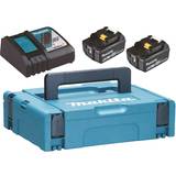 Makita Batterier - Værktøjsbatterier - Værktøjsopladere Batterier & Opladere Makita 2xBL1860B + DC18RC
