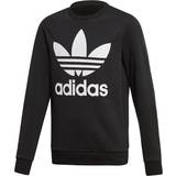 Bomuld Sweatshirts adidas Junior Trefoil Crew Sweatshirt - Black/White (ED7797)