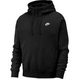 Nike club hoodie Nike Sportswear Club Fleece Full-Zip Hoodie - Black/White