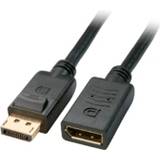 DisplayPort-kabler - Flad MicroConnect DisplayPort-DisplayPort M-F 1m