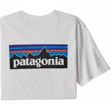 Patagonia P-6 Logo Pocket Responsibili-T-shirt - White • »