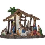 IP40 Julebelysning Star Trading Panorama Nativity Multicolour Juleby 37cm