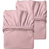 Leander Pink Tekstiler Leander Linea Junior Sheet 2pcs 60x140cm