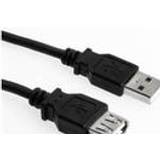 Sharkoon USB-kabel Kabler Sharkoon USB A-USB A M-F 2.0 1m