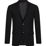 Calvin Klein Herre Blazere Calvin Klein Slim Single-Breasted Wool Stretch Blazer - Perfect Black